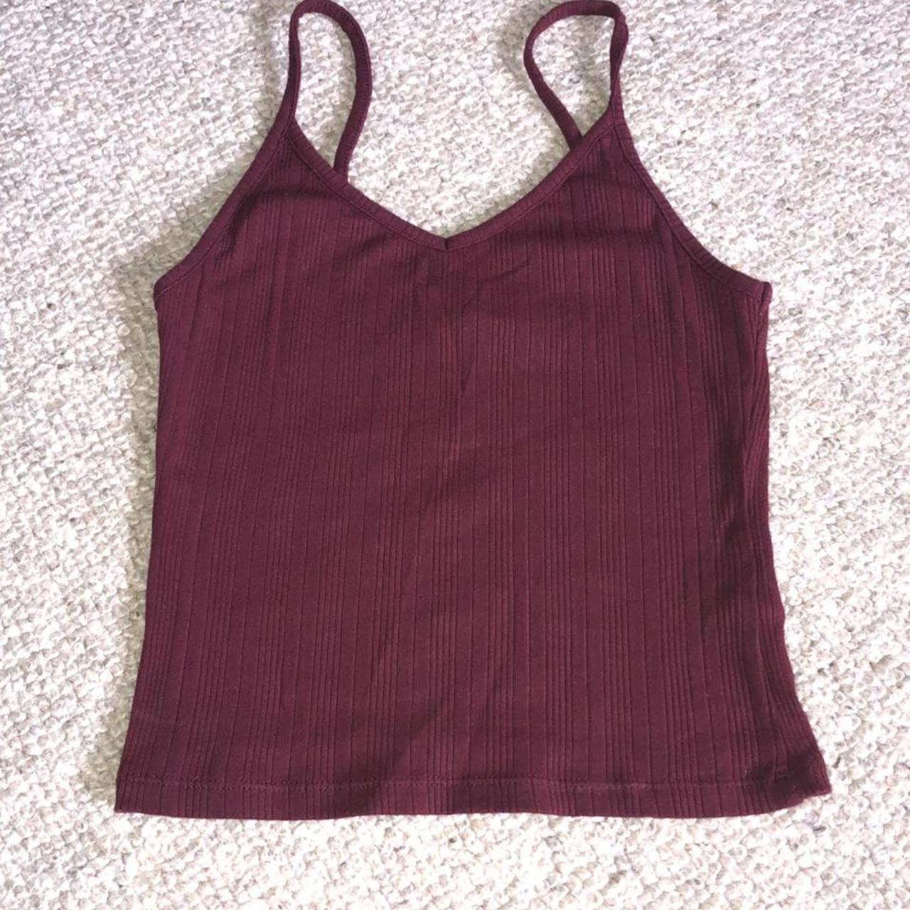 Purple/mauve/burgundy top Slightly cropped... - Depop