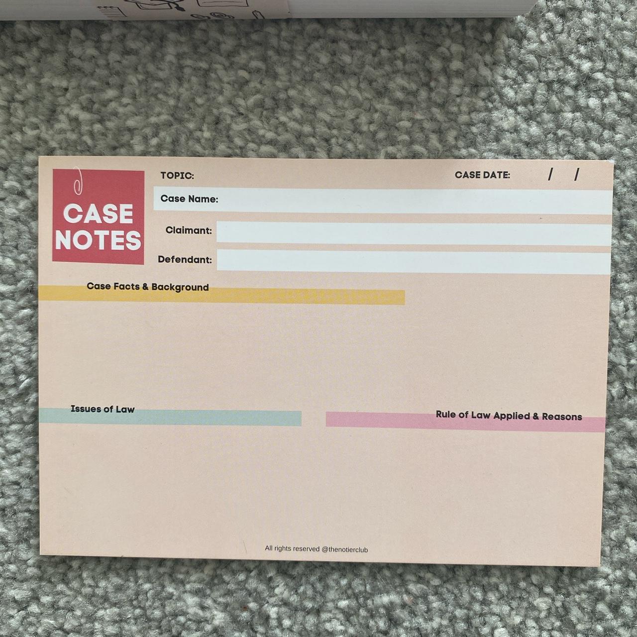50 Law Case note flashcards Really helpful for... Depop
