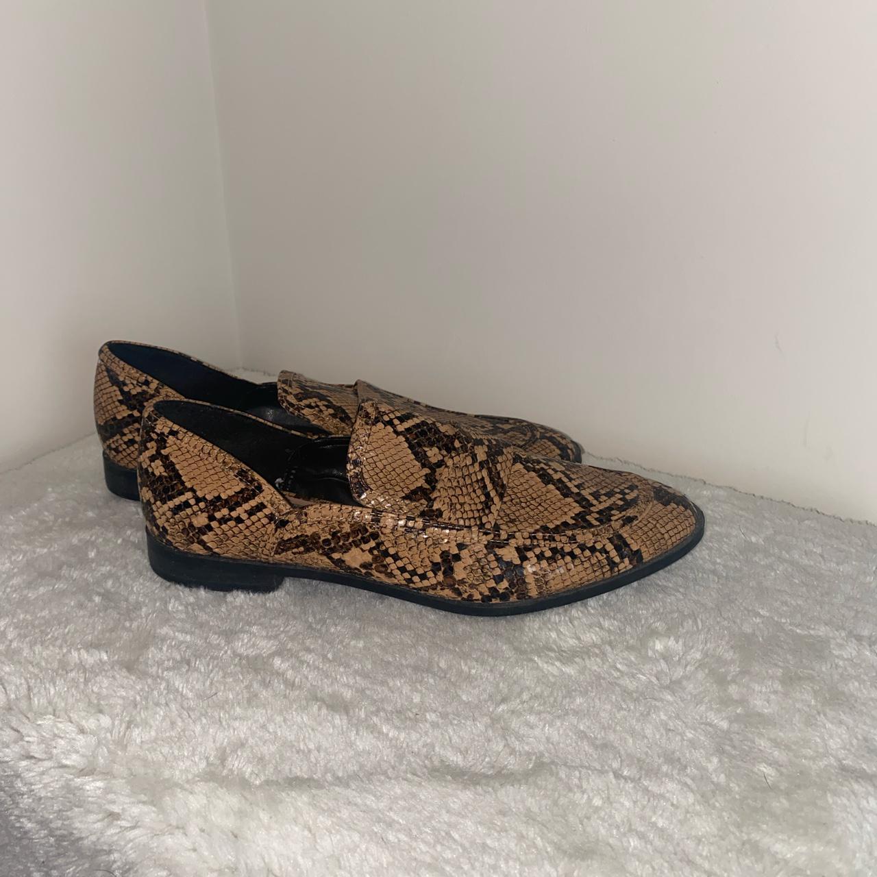 zara snakeskin loafers