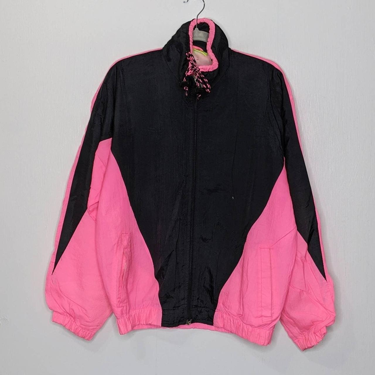 neon pink windbreaker pants