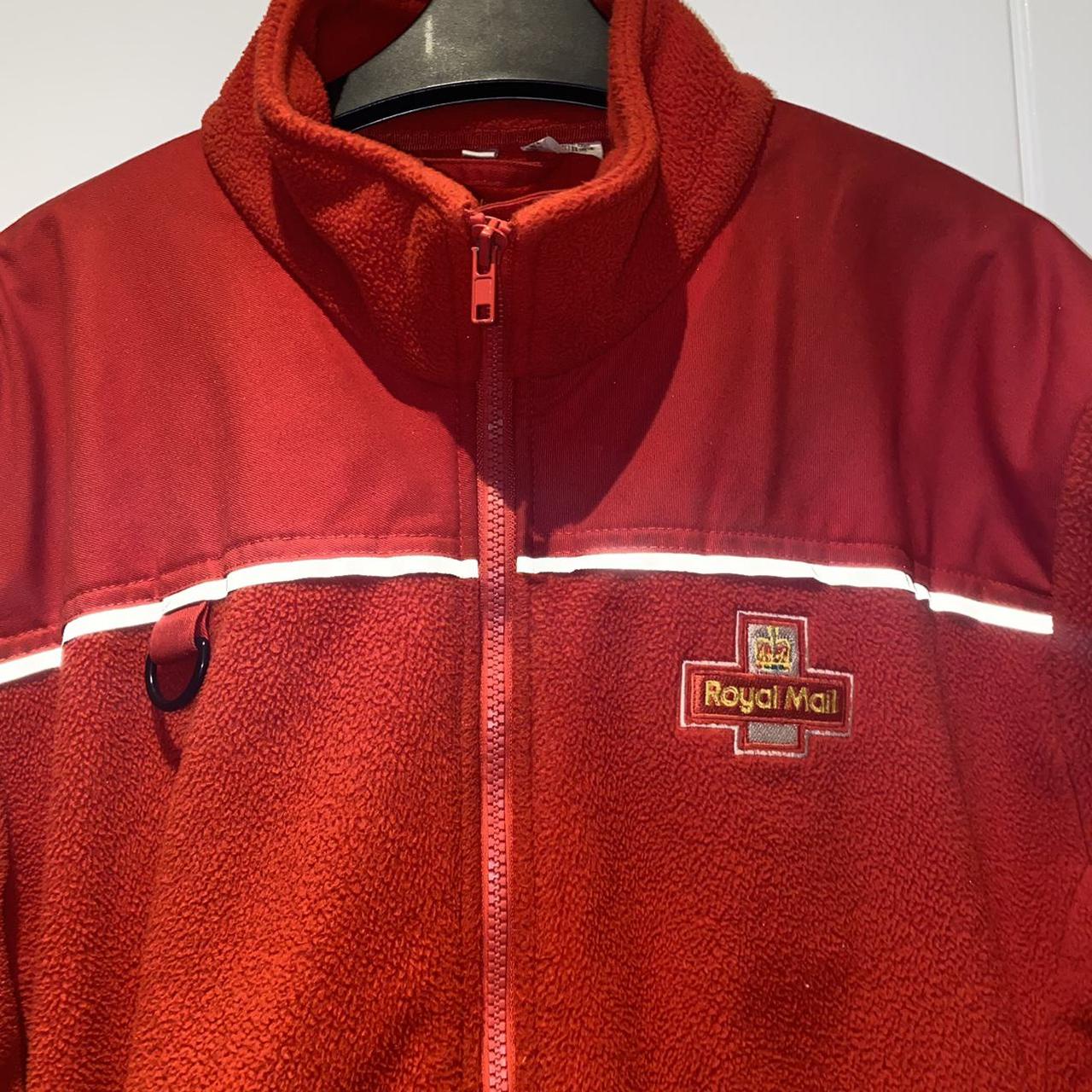 Royal Mail Jacket Red Good condition Mens Large - Depop