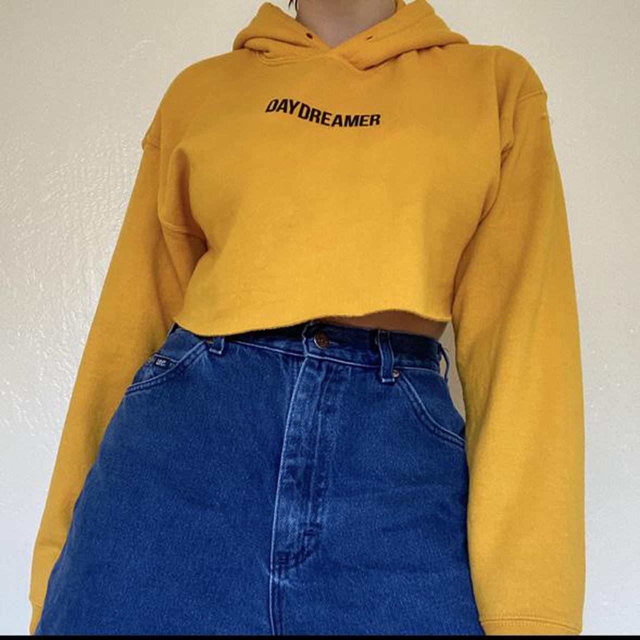 Product Image 3 - DAYDREAMER cropped hoodie 🧡
. golden