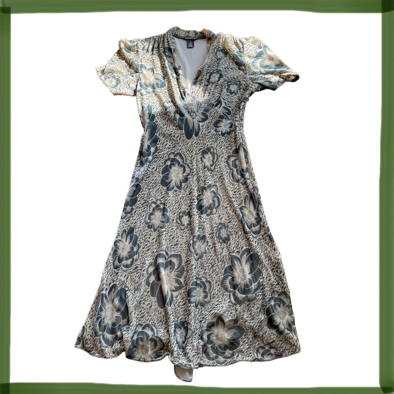 Women's Green and Yellow Dress Depop