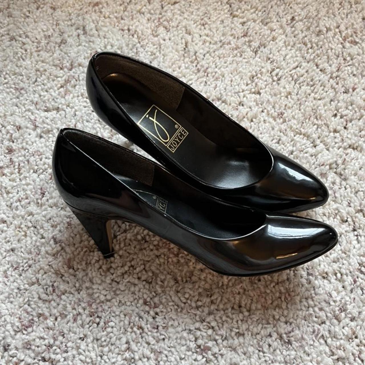 Vintage Joyce Patent Pumps. Beautiful vintage style... Depop