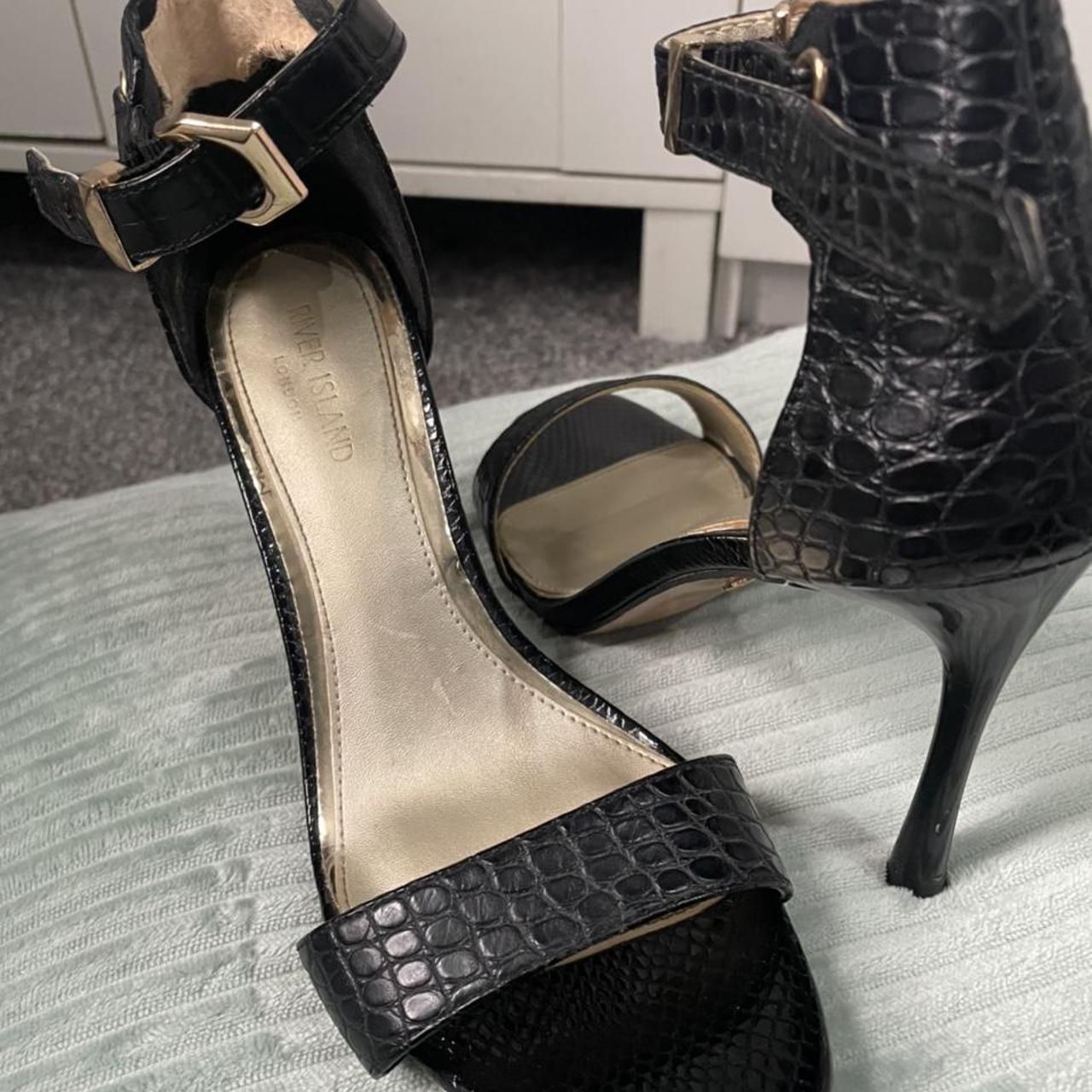 River island croc on sale heels