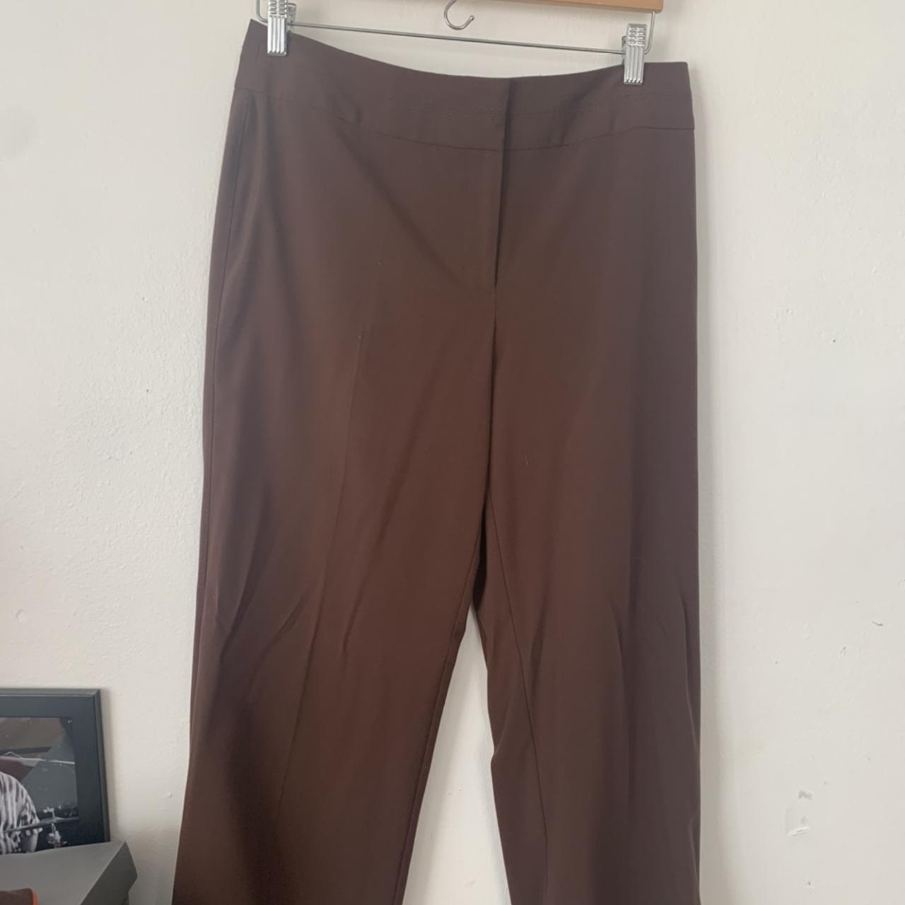 vintage baggy brown work pants, low waisted, best... - Depop