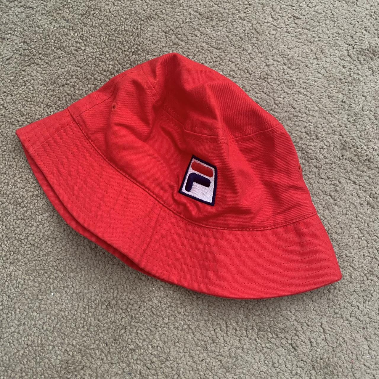 Fila red cheap bucket hat