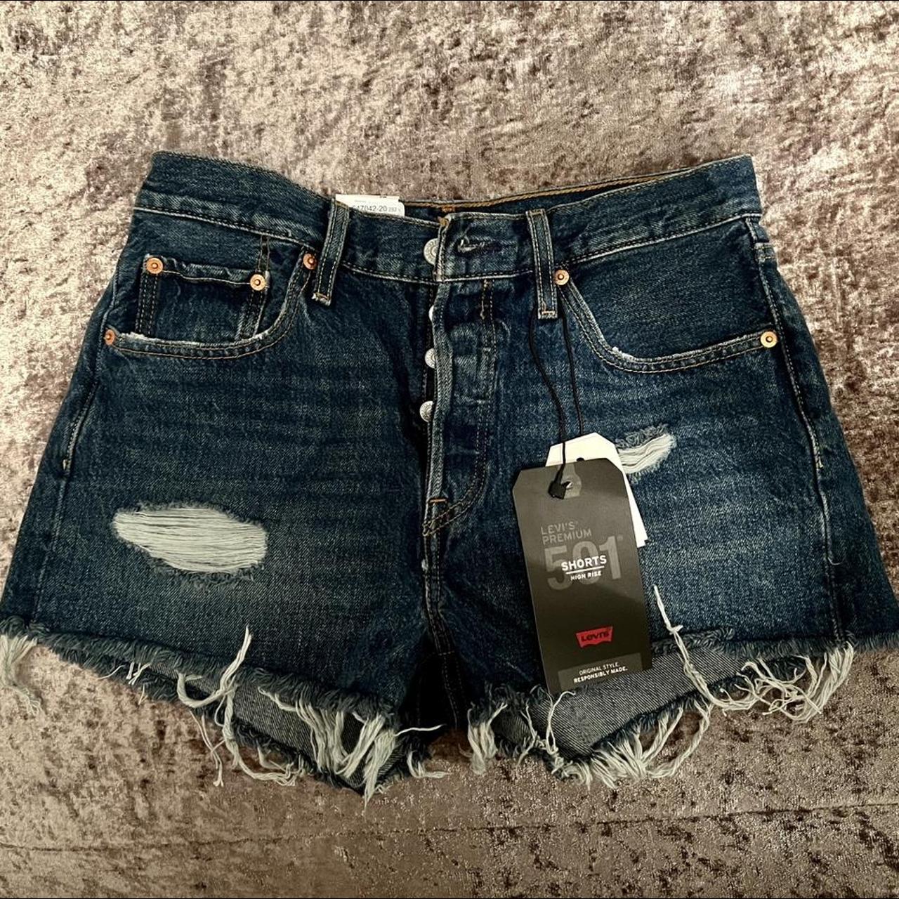 levi's premium 501 shorts high rise