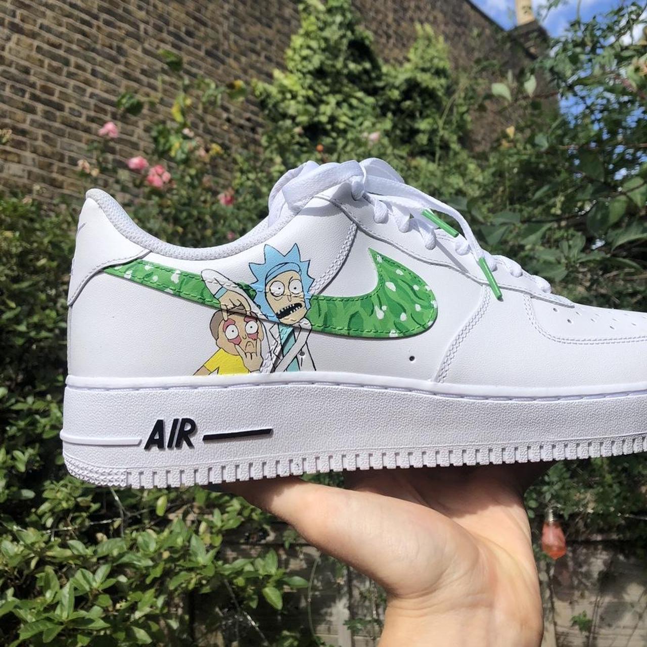 Custom Rick and Morty Air Force 1s Can do any... - Depop