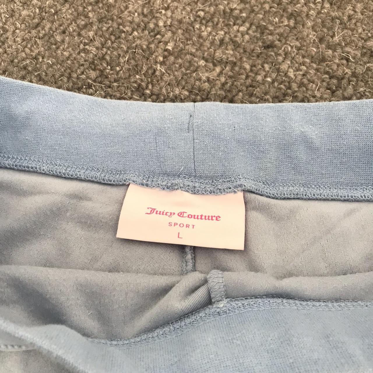 Baby blue juicy bottoms, cuffed at the bottom. Size... Depop