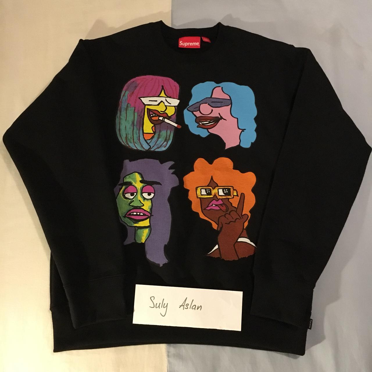 Supreme Gonz Heads Crewneck Sweatshirt Size... - Depop