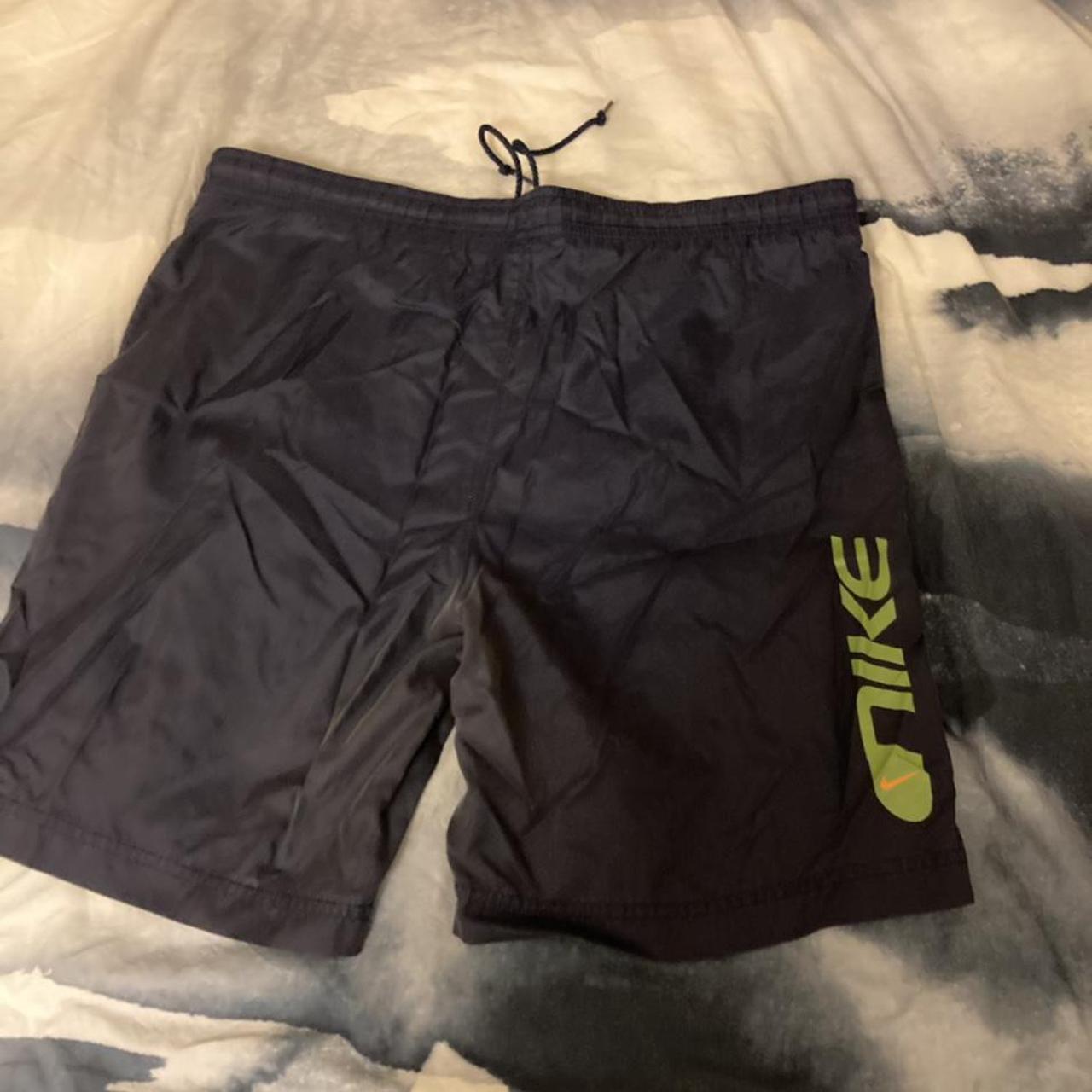 Navy Nike swimming shorts Great condition Size:... - Depop