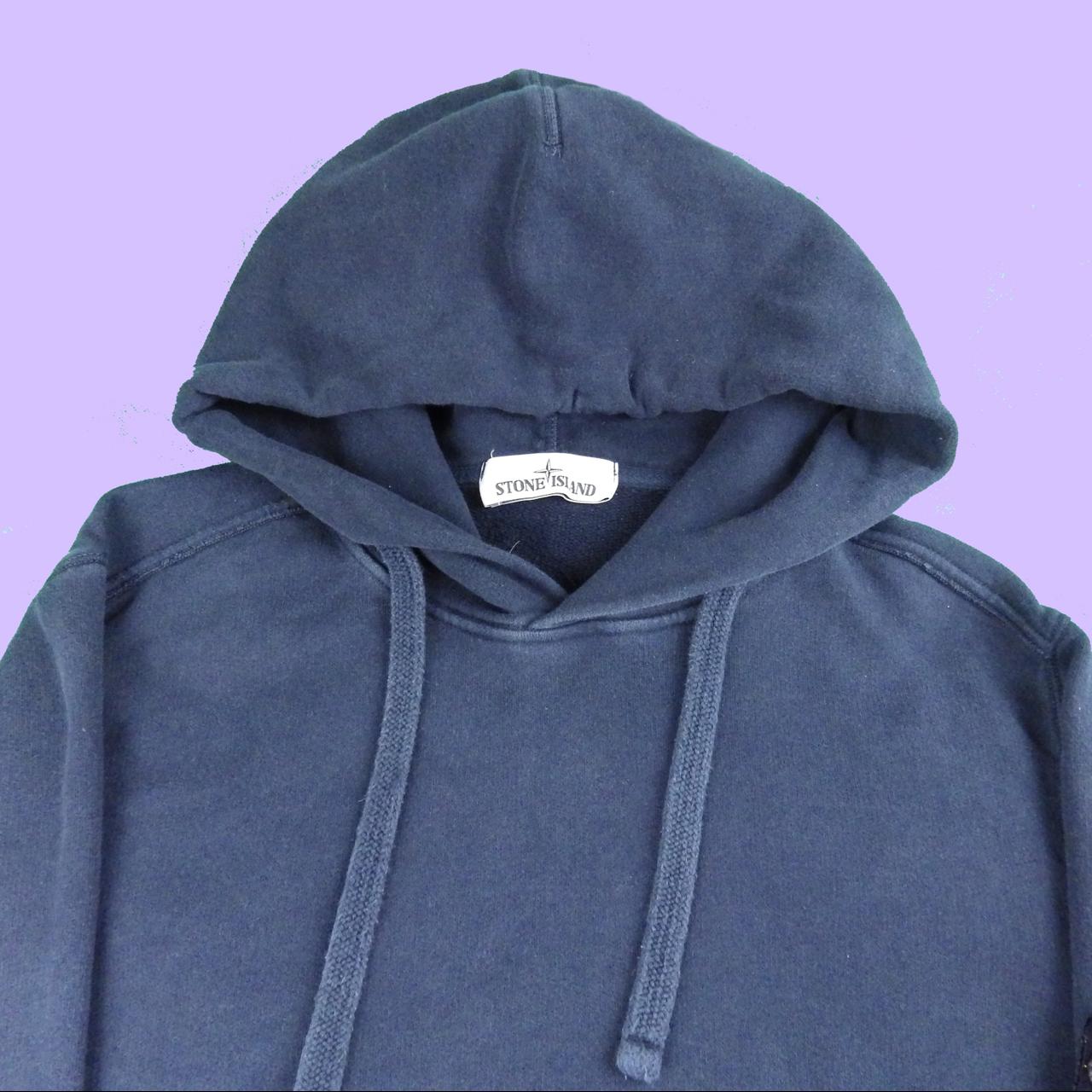 Stone island navy blue on sale hoodie