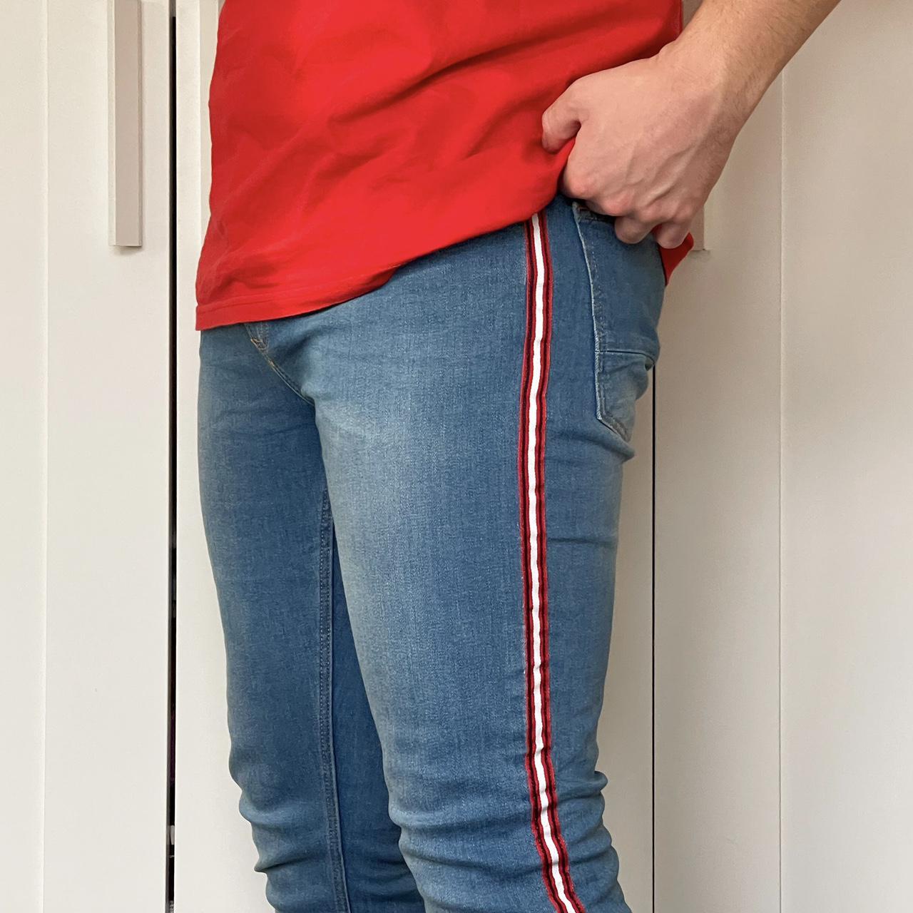 River Island light blue stretch skinny jeans