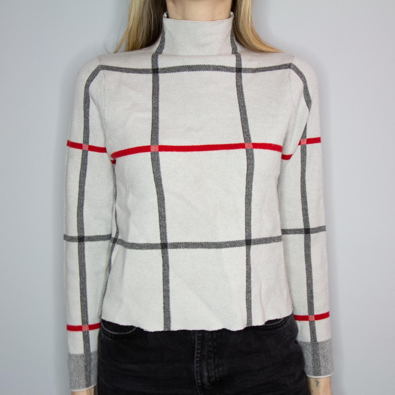 Tahari windowpane clearance sweater