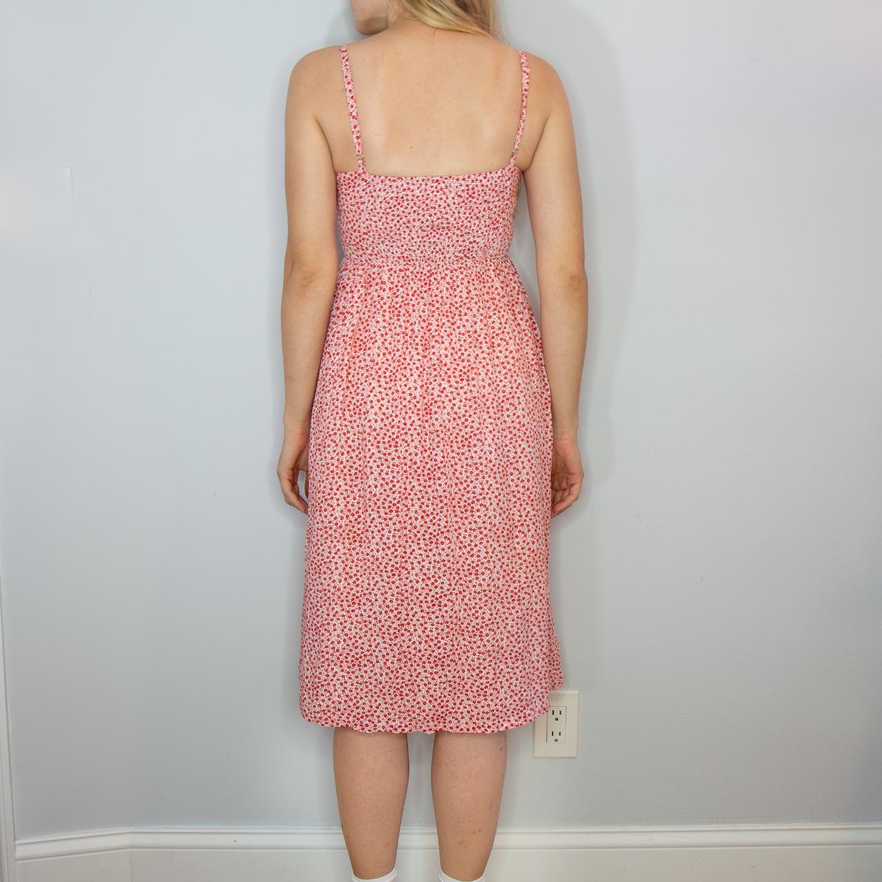 Princess Polly Women's Red and White Dress Depop