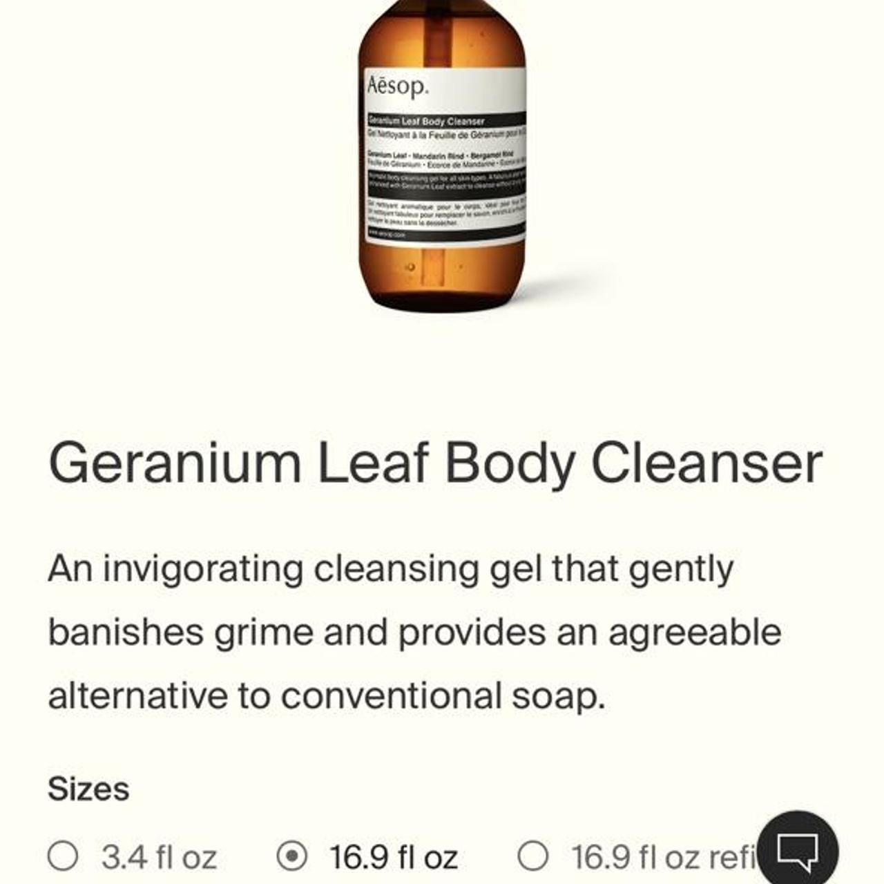 Product Image 1 - Aesop cleanser 

1 Geranium Leaf