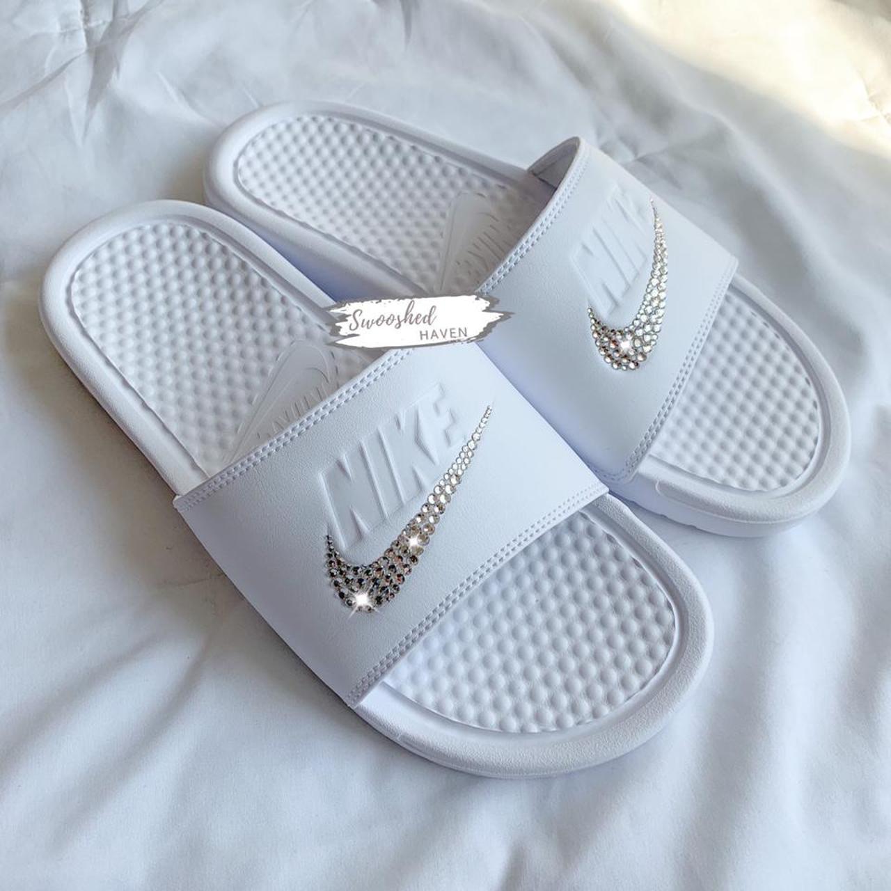 custom nike benassi slides