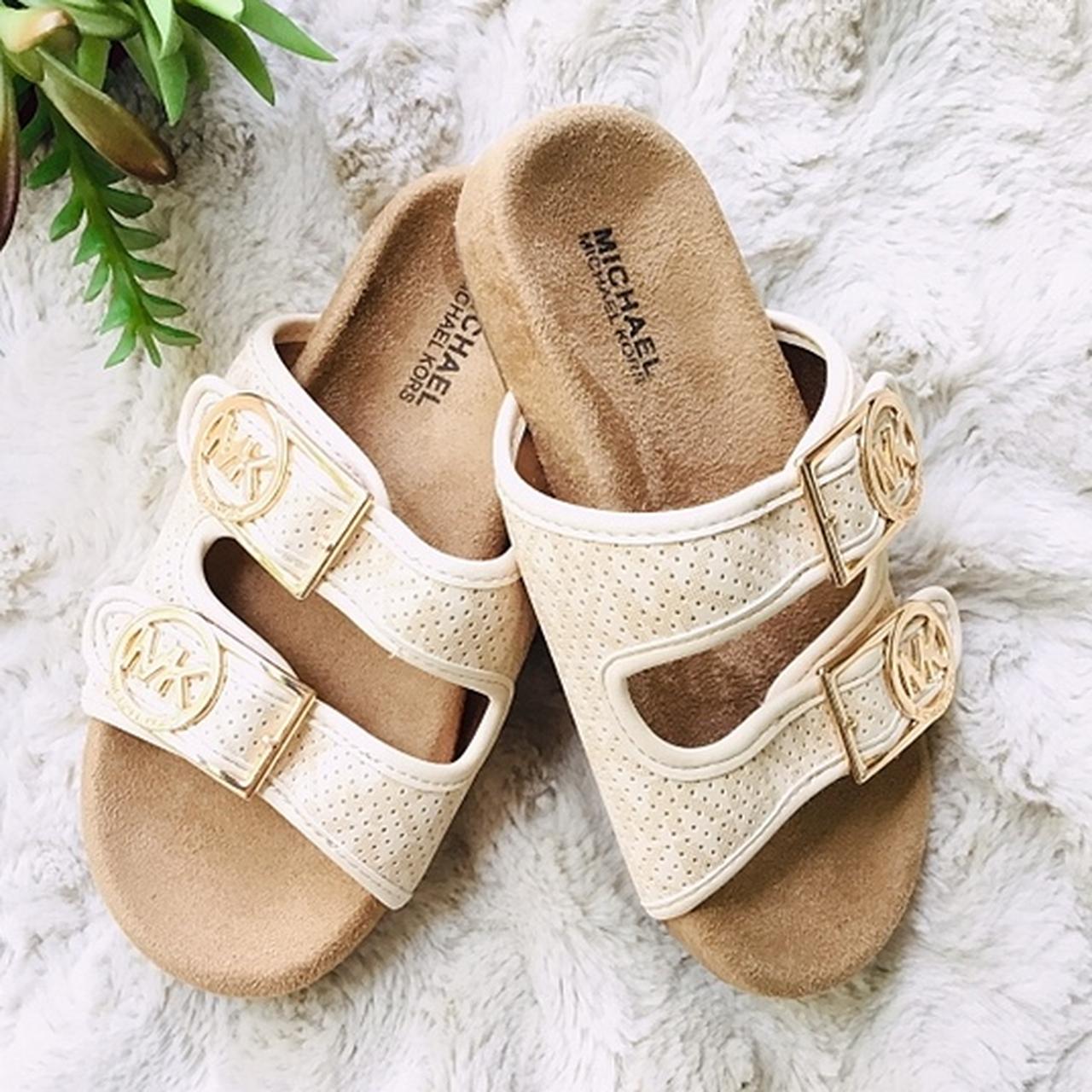 Kids Michael Kors double buckle strap slide sandals Depop