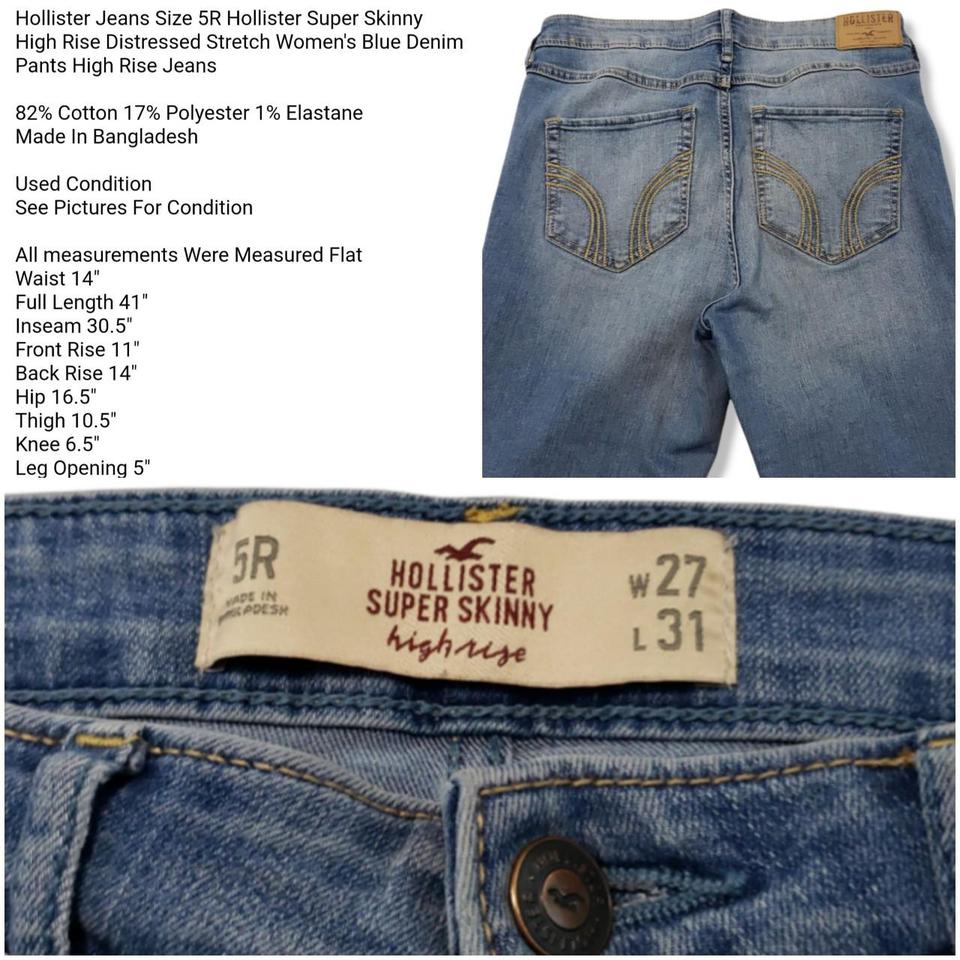 Hollister jeans size deals 14