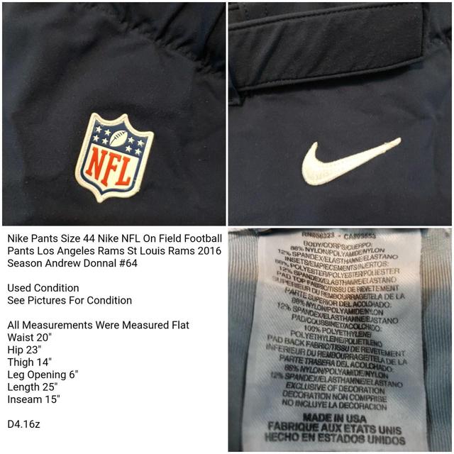 Nike Pants Size 44 Nike NFL On Field Football Pants - Depop