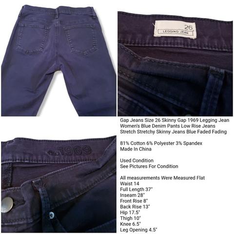 Gap 1969 Stretch Try Skinny jeans SIZE 2 black 322656 26 