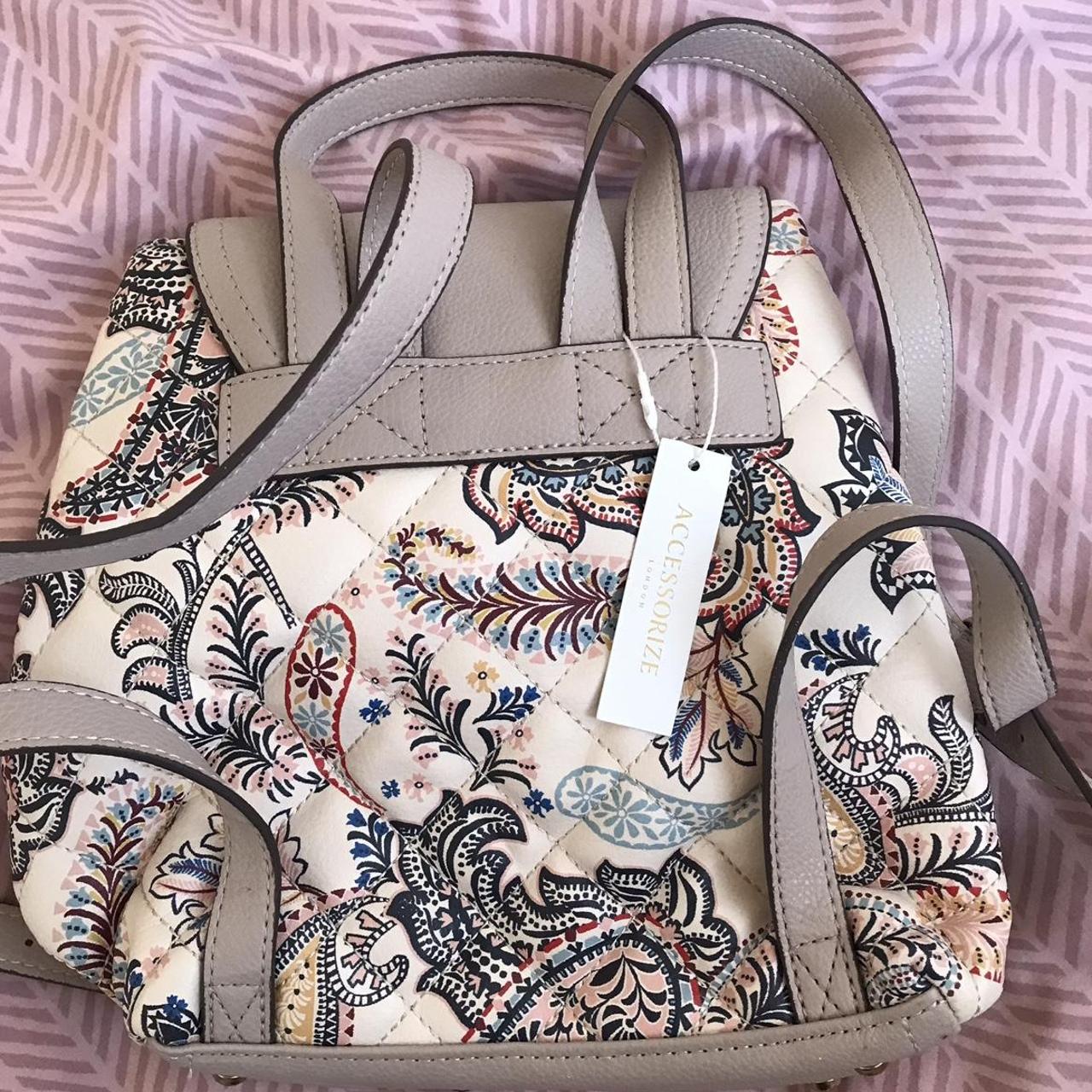 Accessorize baby pink design mini backpack rucksack... Depop