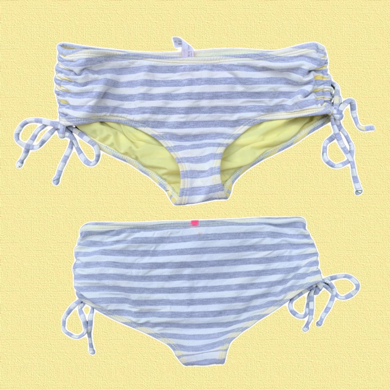 American Vintage Women's Yellow and Grey Suit Depop