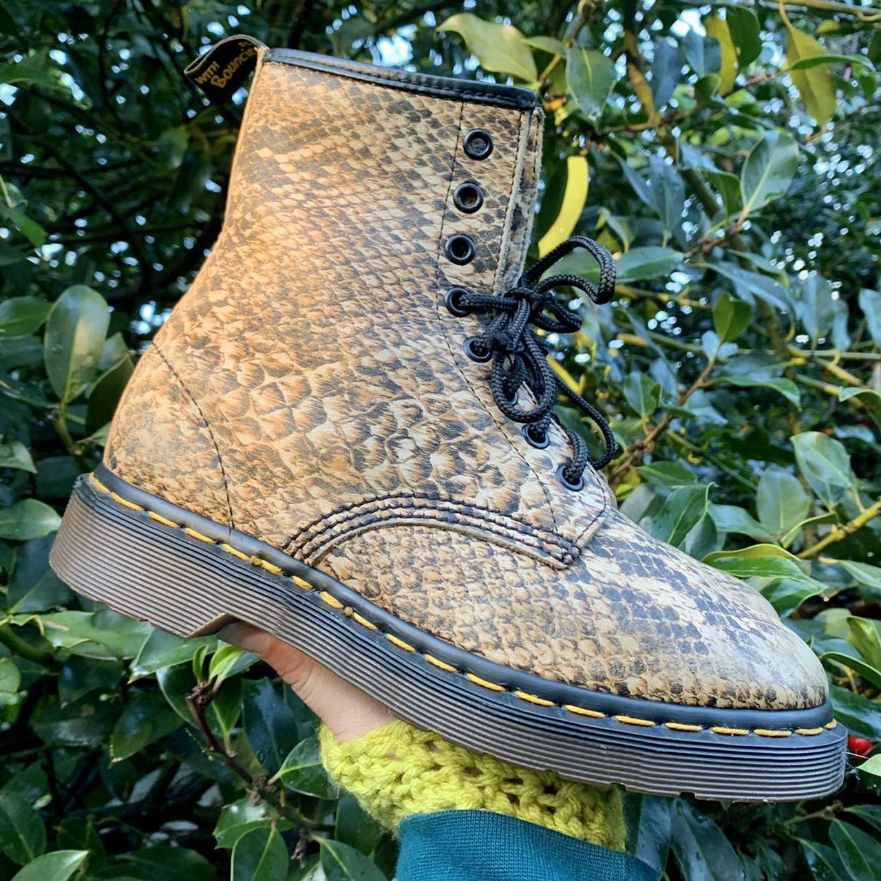 Snakeskin dr marten store boots