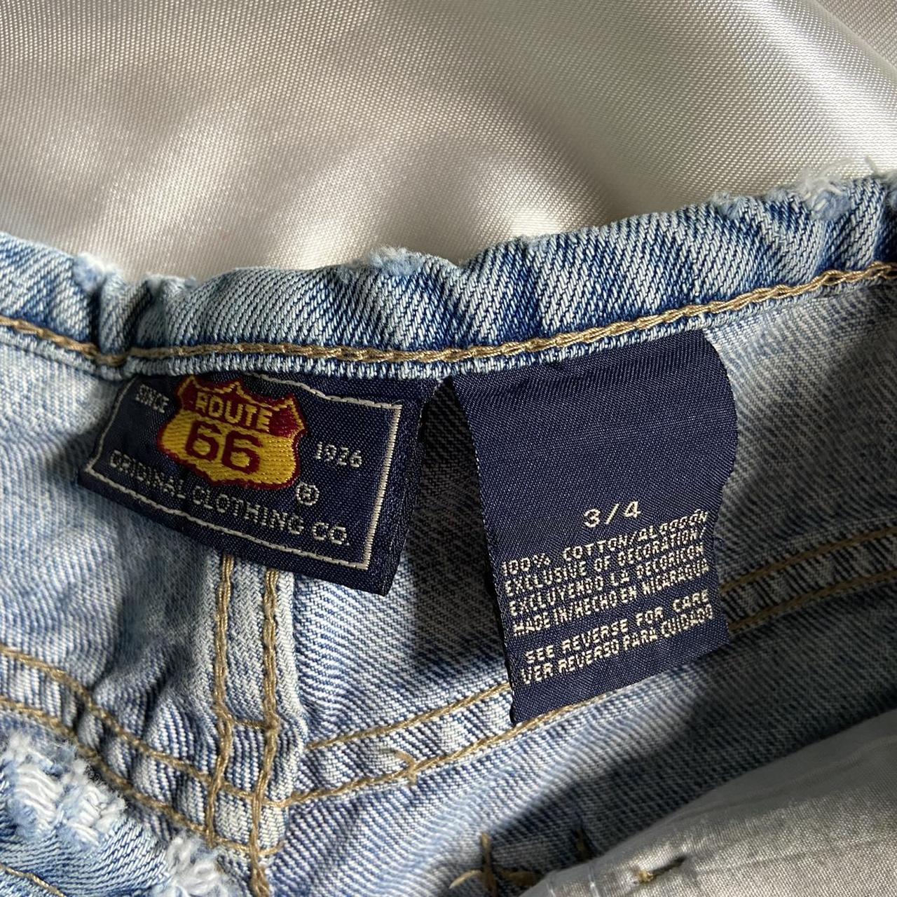 90s/2000s vintage route 66 light wash flared jeans... - Depop