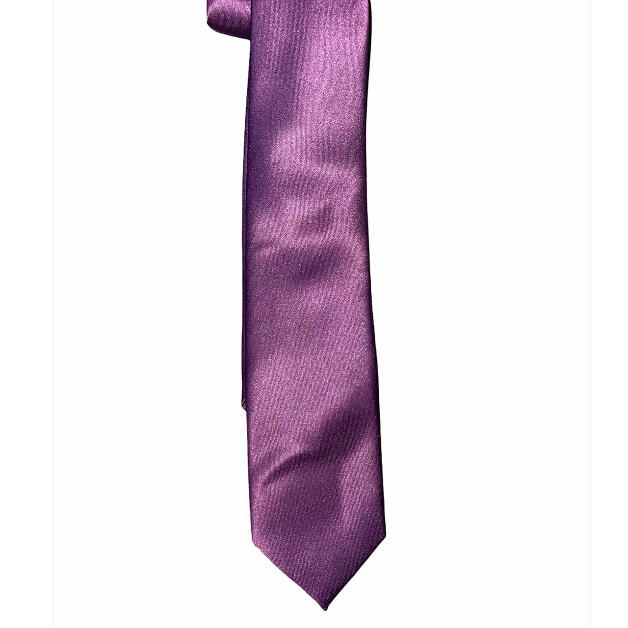 mens solid purple tie