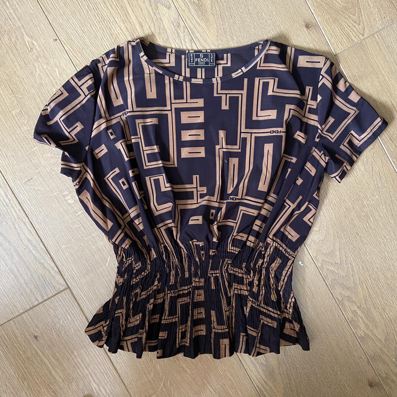 Fendi hotsell print blouse