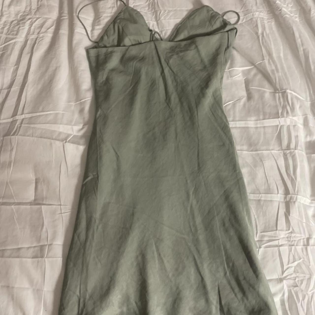 Princess polly sage mini dress Size 0 Only worn... Depop