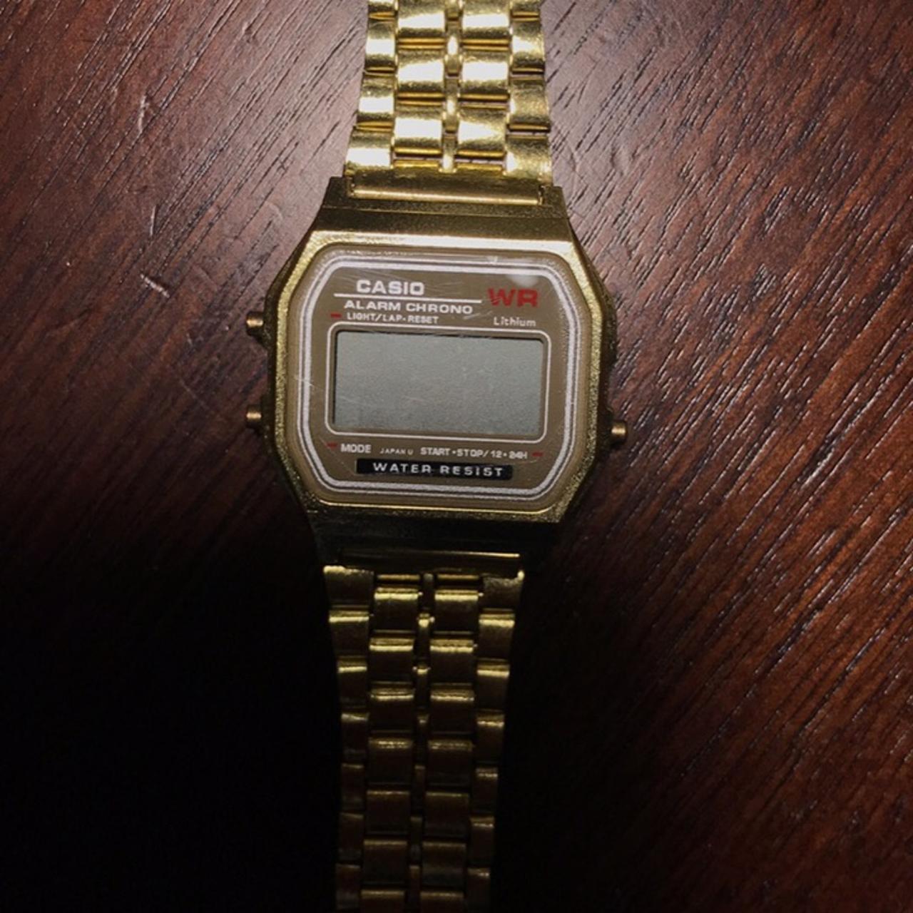 Casio discount a159w gold