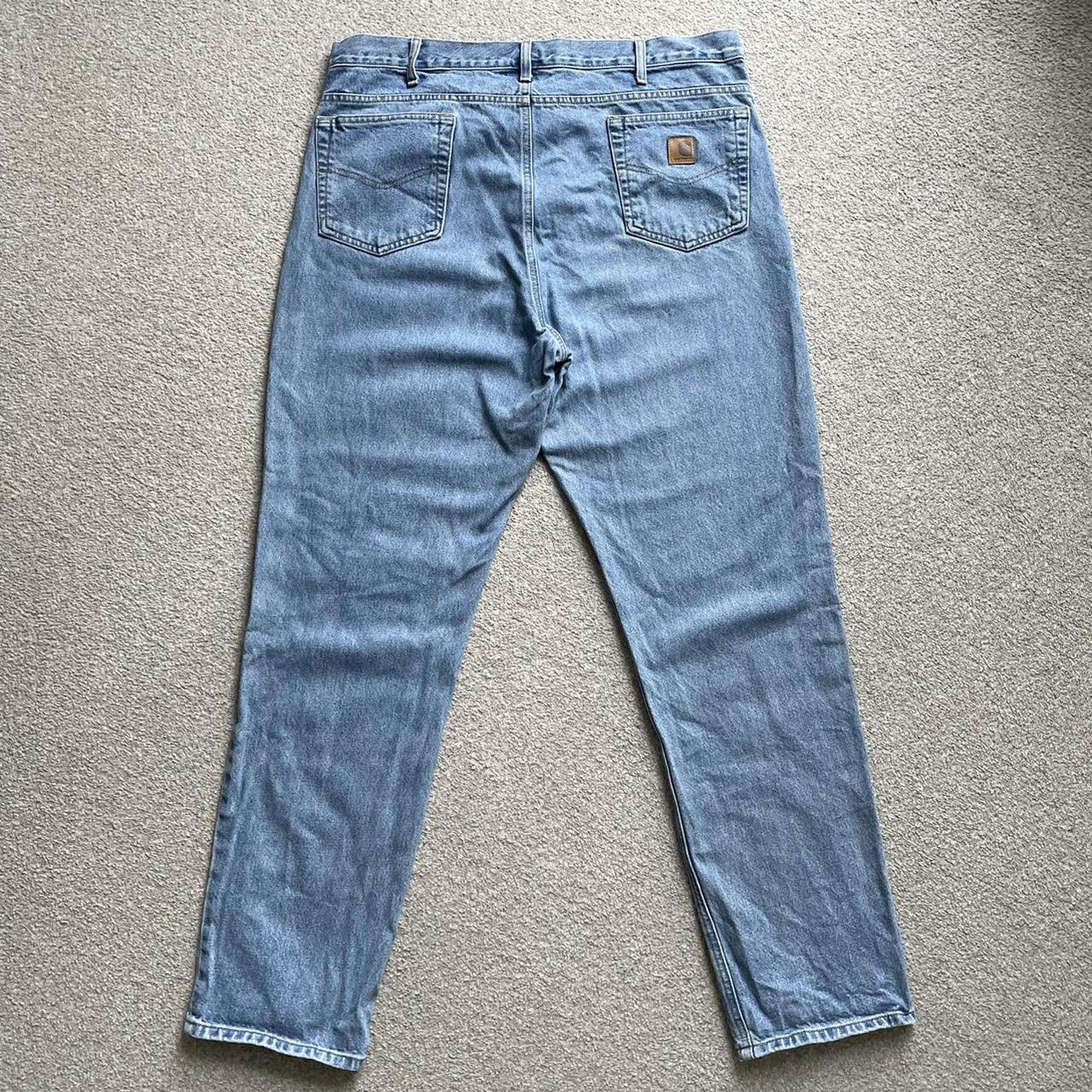 Carhartt Jeans in Blue Denim Beautiful vintage look... - Depop