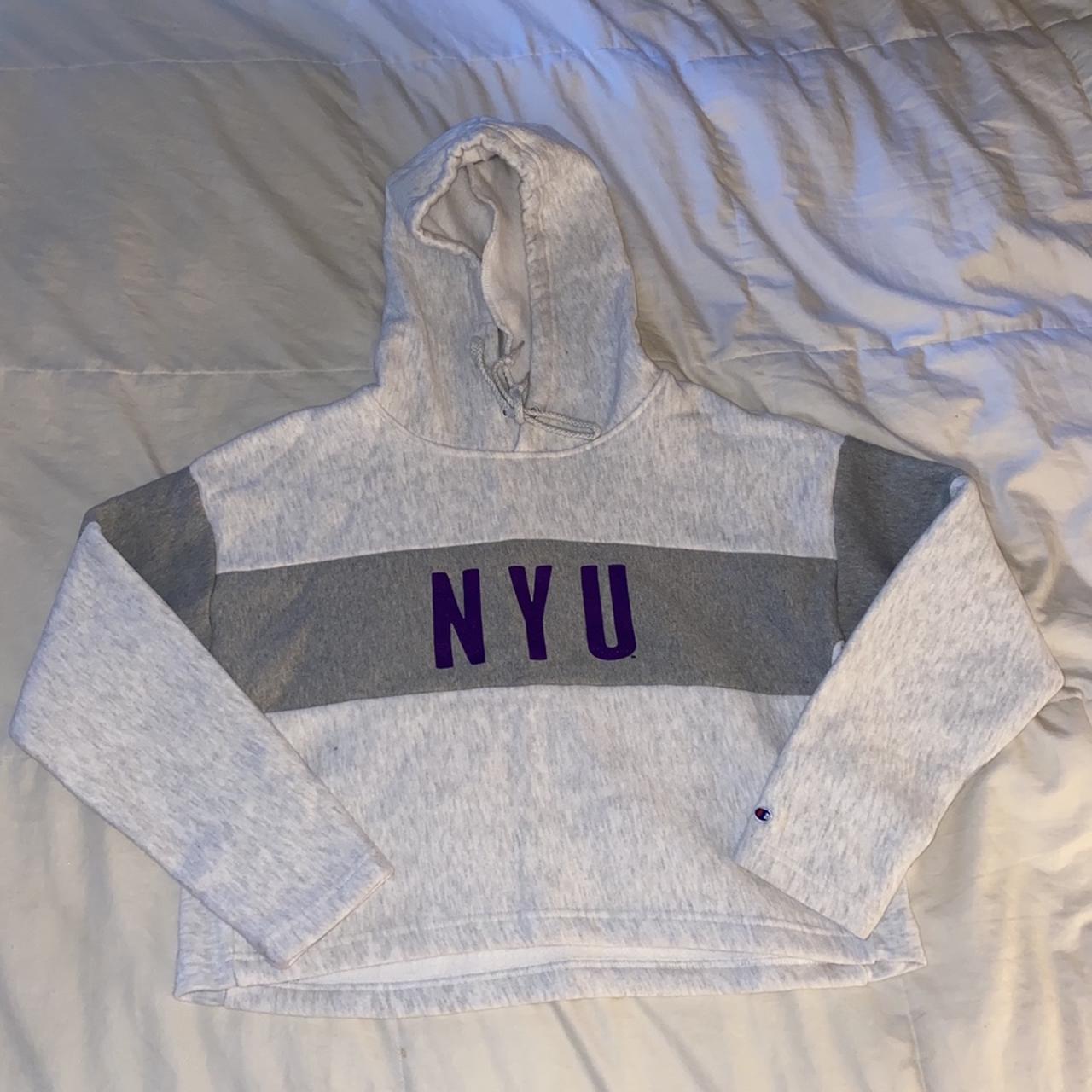 Nyu discount hoodie champion