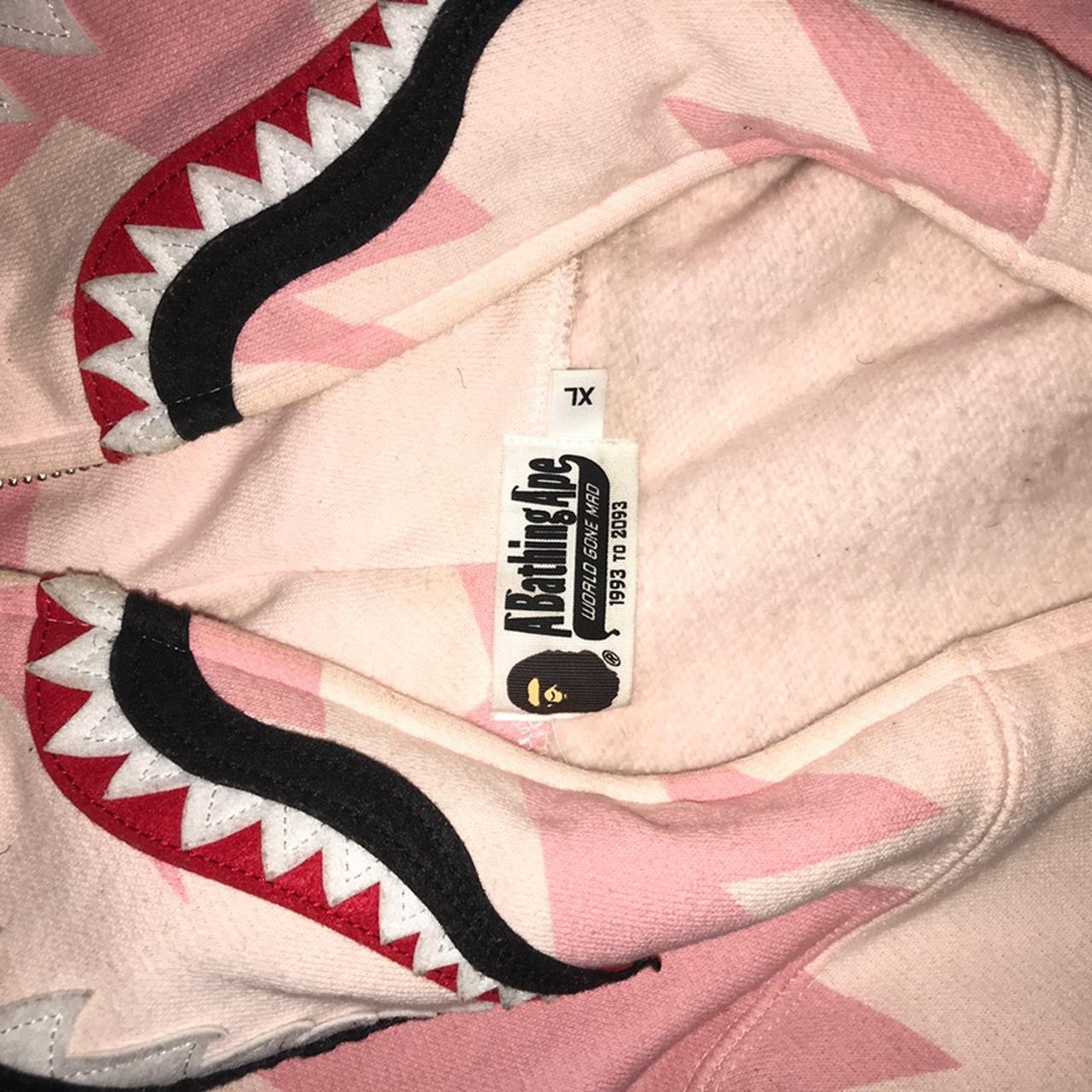 Bape Vintage Shark hoodie. Stars and Stripes 10+ yrs - Depop