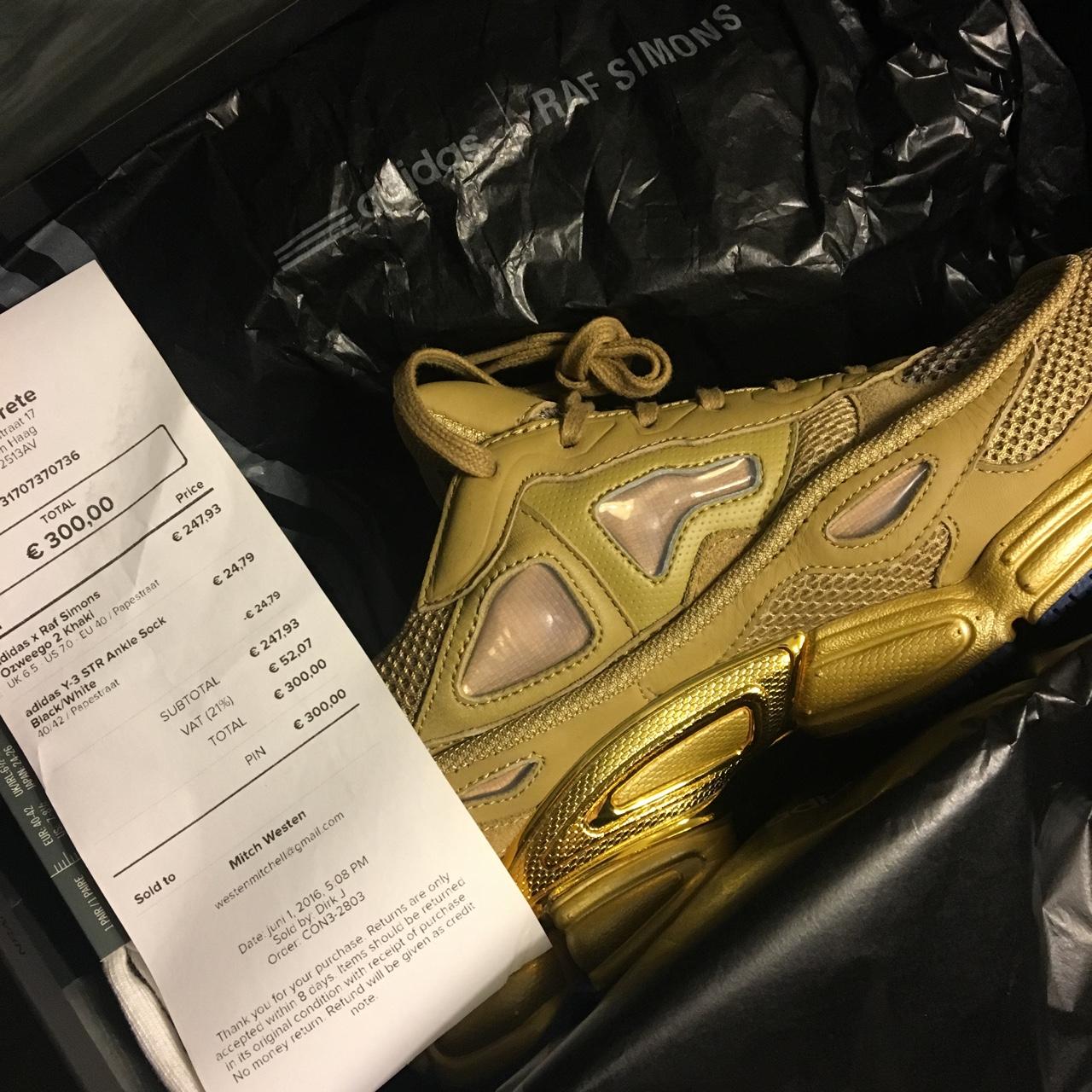 Brand new Raf simons x Adidas ozweego 2 Gold khaki