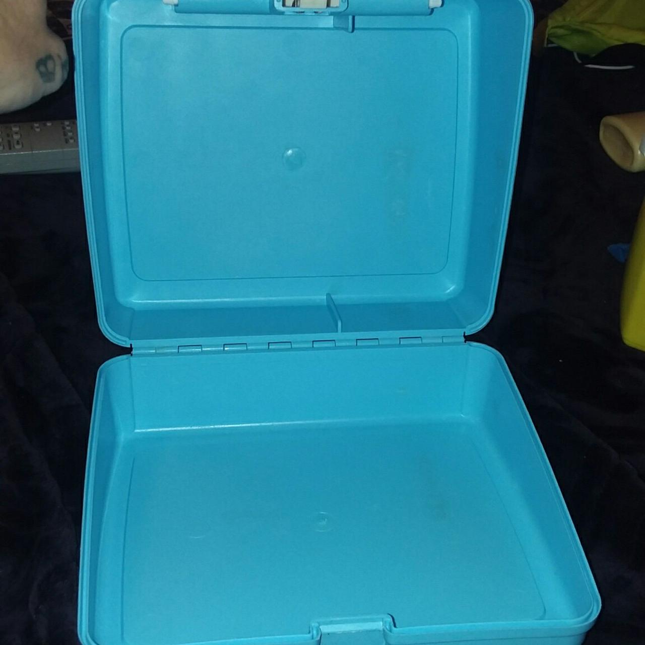 1980s Smurfs Lunchbox by Thermos School Square Lunch Box Plastic