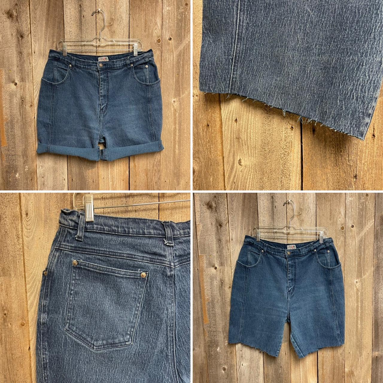 Vintage 90s Skater Grunge Cropped Capri Pants Navy - Depop