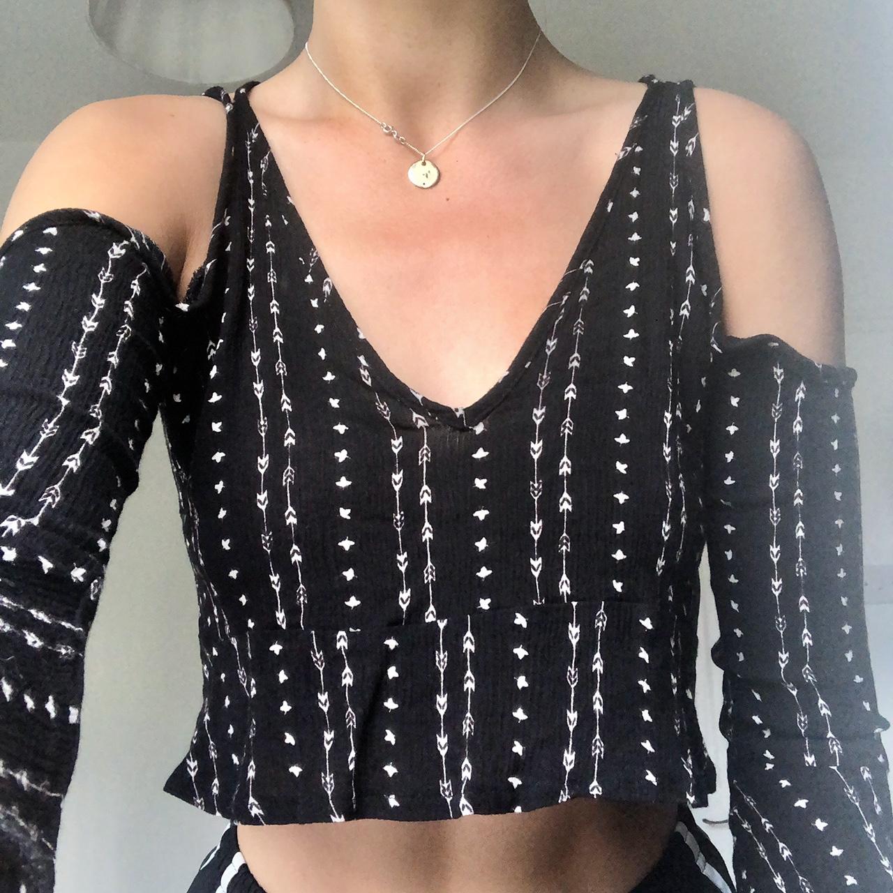 Black misguided top perfect condition - Depop