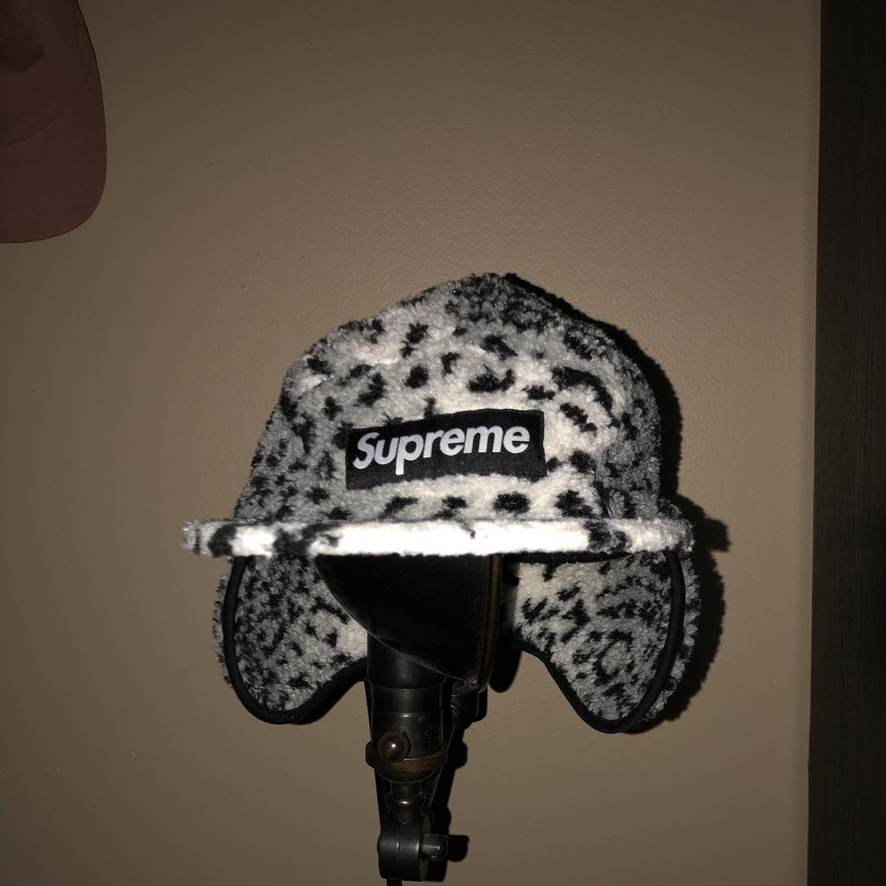 Supreme Leopard Supreme Earflap Hat Polar Fleece Supreme Earflap