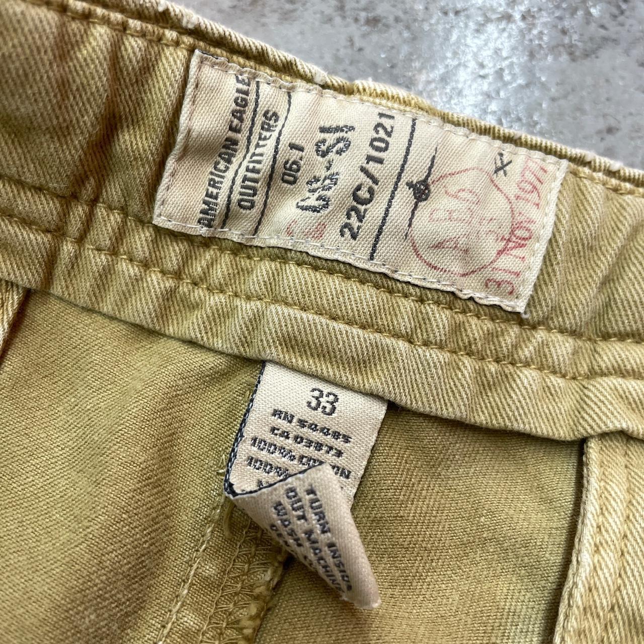 vintage american eagle shorts Measurements in... - Depop