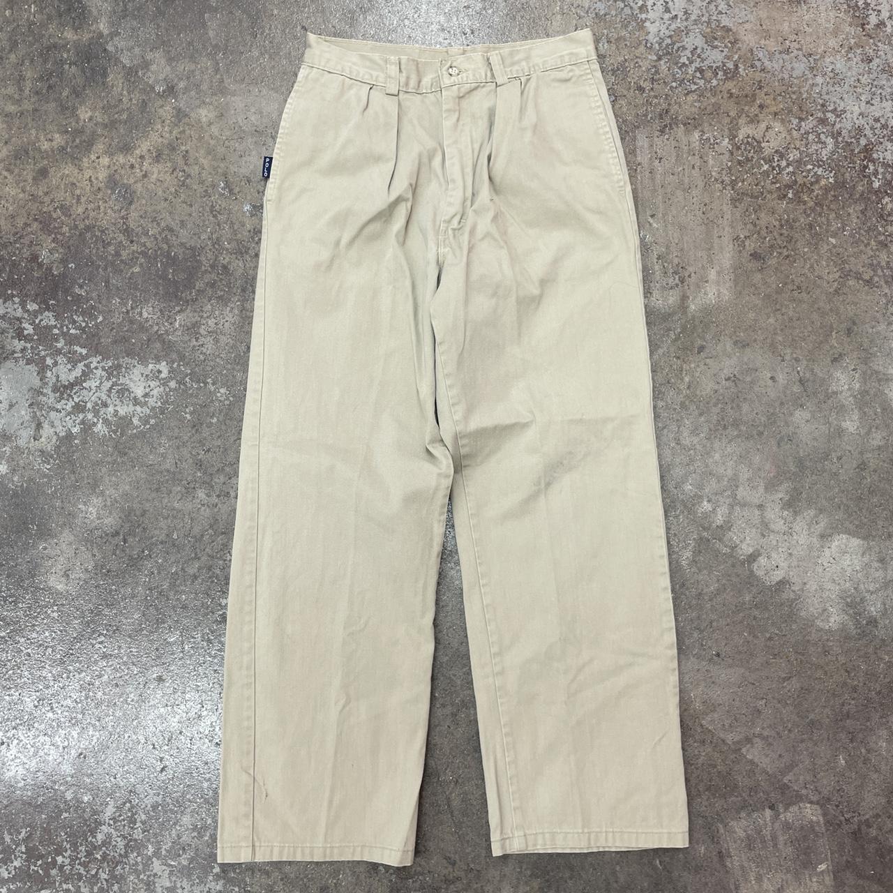 vintage Polo Ralph Lauren khaki pants Womens 26... - Depop