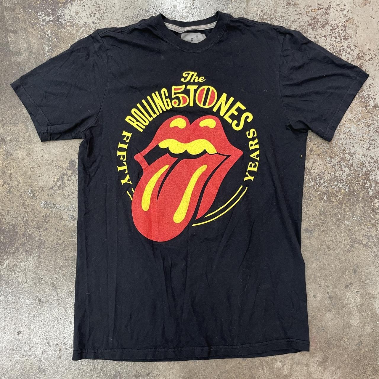 Vintage Y2k Rolling Stones Tour Graphic T-shirt Fit - Depop