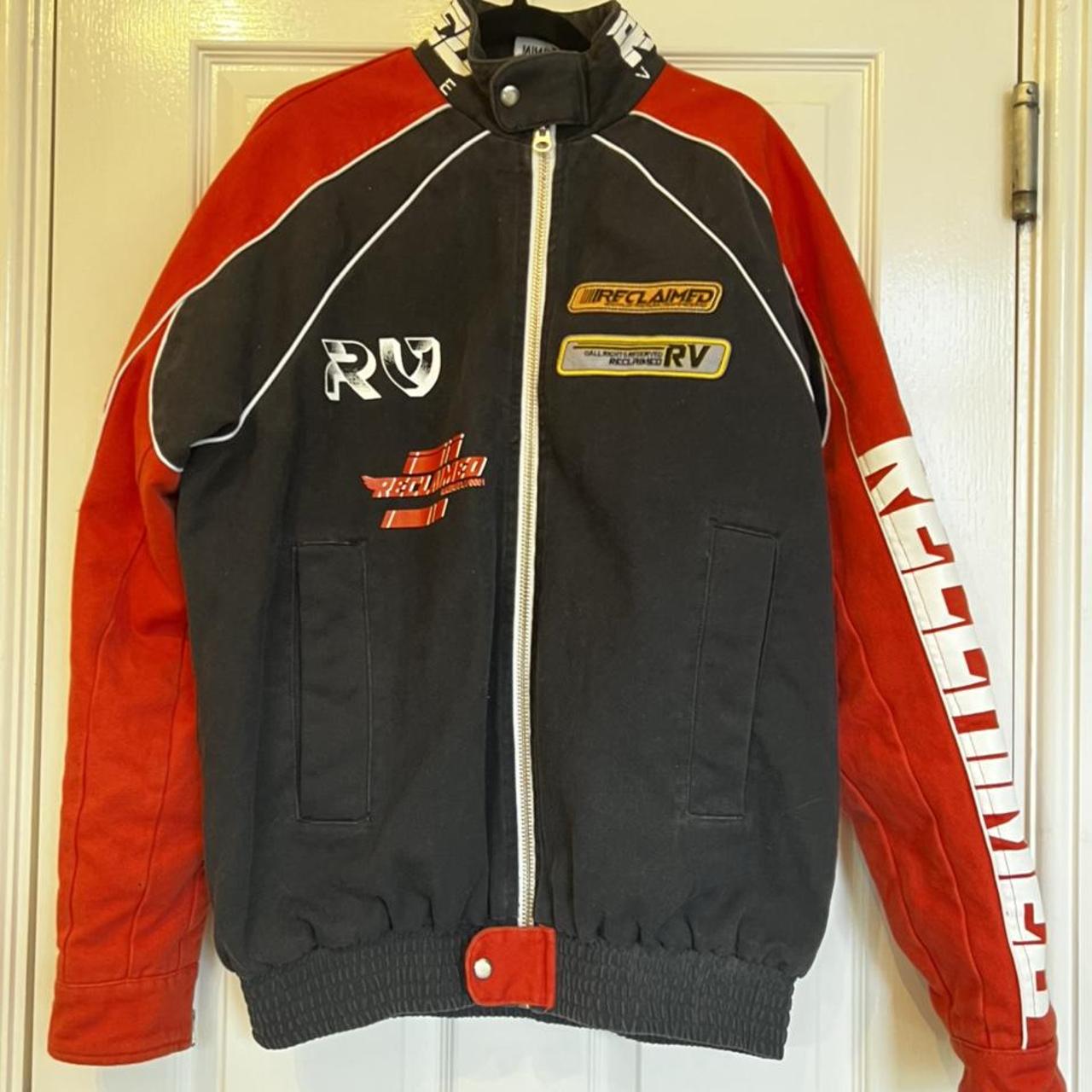 Reclaimed vintage racing jacket -size small but... - Depop