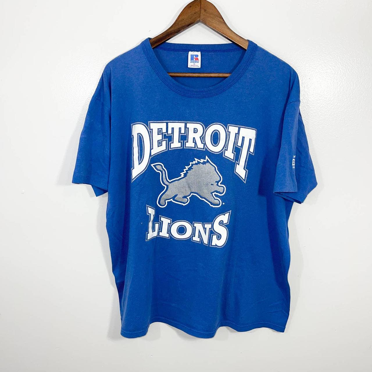 VINTAGE 90s Detroit Lions Shirt Adult Extra Large XL... - Depop