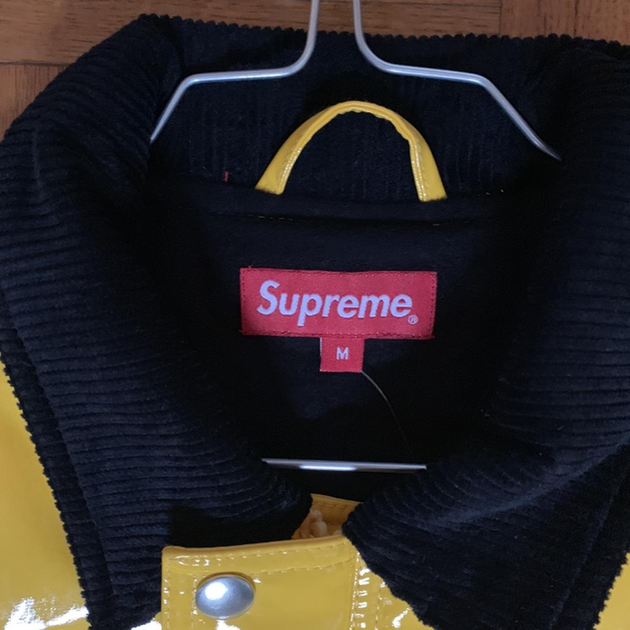 Supreme quilted patent vinyl work best sale jacket black