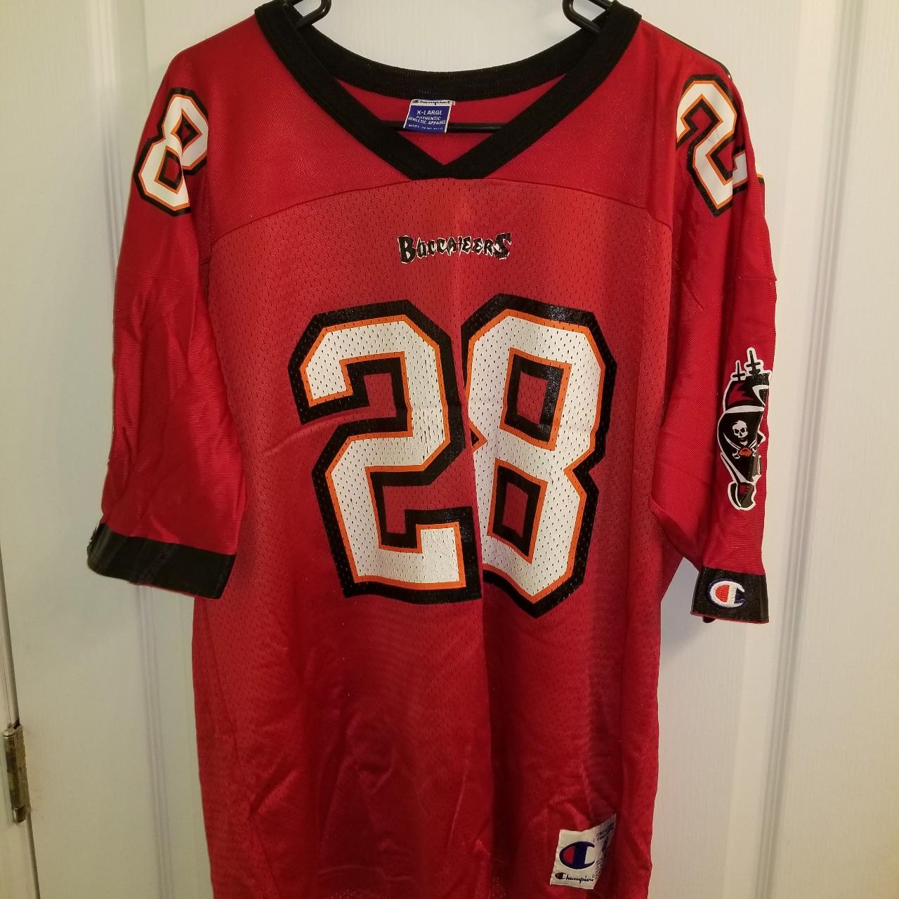 Buccaneers NFL Men's Nike Jersey Warrick Dunn #28 Tampa Bay Bucs