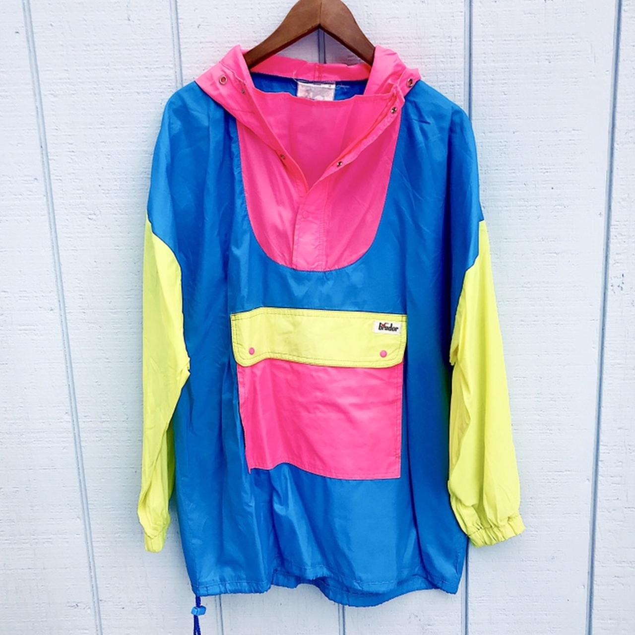 Pink blue 2024 yellow windbreaker